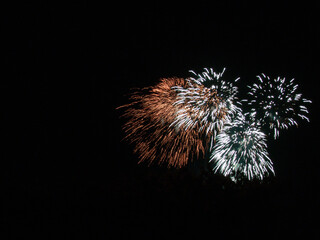 Salute. Light effects. Celebration. Birthday.