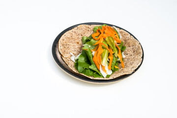 Chicken rolls with vegetables,.