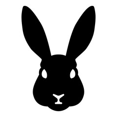 Hare Flat Icon Isolated On White Background