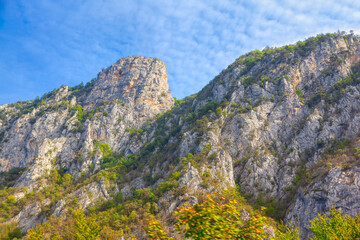 Cirrocumulus clouds over the mountains