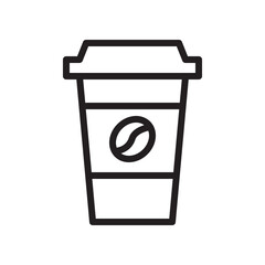 Coffee cup icon vector illustration.