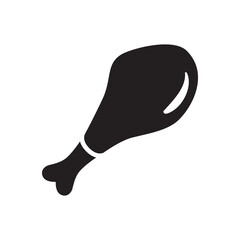 Fried chicken icon vector illustration.