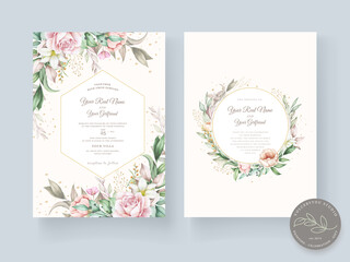 hand drawn floral card