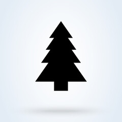 Forest pine. vector Simple modern icon design illustration.