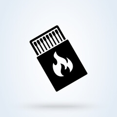 match box. vector Simple modern icon design illustration.