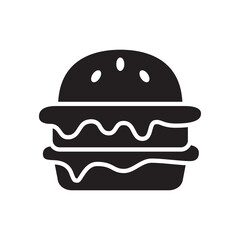 Burger icon vector illustration.