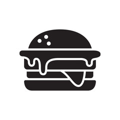 Burger icon vector illustration.