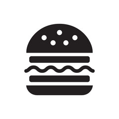 Burger icon vector illustration.