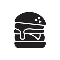 Burger icon vector illustration.
