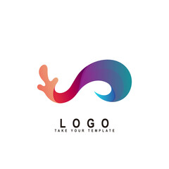 wave logo,wave of the sea design template