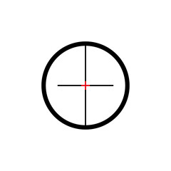 Target icon isolated on a gray background