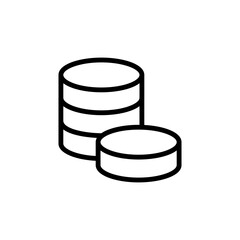 Gold, coins icon. Simple line, outline vector elements of pirate icons for ui and ux, website or mobile application