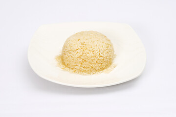 rice on a plate