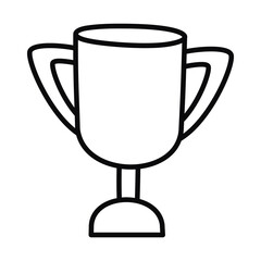 trophy cup icon, line style