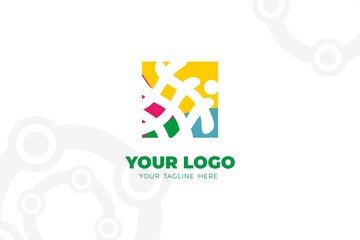 Colorful Isolated Community Logo Template