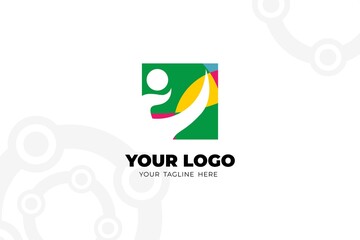 Colorful Isolated Community Logo Template