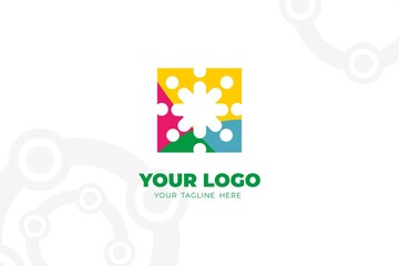 Colorful Isolated Community Logo Template