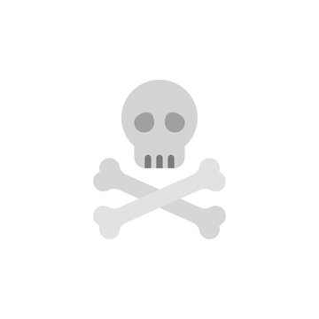 Skull, bones icon. Simple color vector elements of pirate icons for ui and ux, website or mobile application