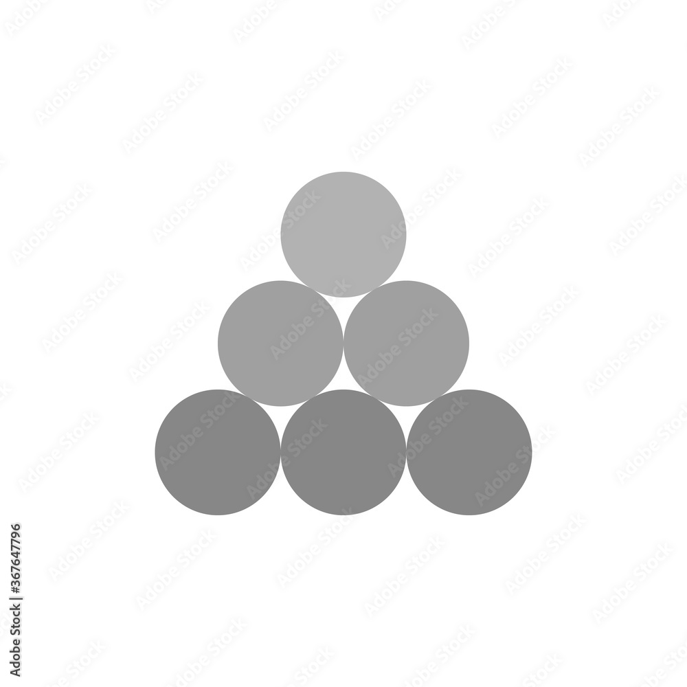 Poster balls, weapon icon. simple color vector elements of pirate icons for ui and ux, website or mobile ap