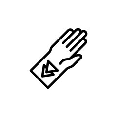 Hand, triangles, tattoo icon. Simple line, outline vector elements of tattooing icons for ui and ux, website or mobile application
