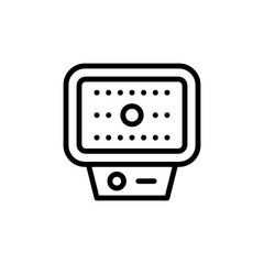 Obraz premium Tattoo device icon. Simple line, outline vector elements of tattooing icons for ui and ux, website or mobile application