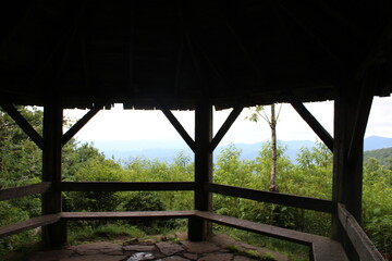 gazibo in the mountains