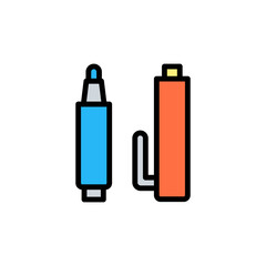 Marker, tattoo icon. Simple color with outline vector elements of tattooing icons for ui and ux, website or mobile application
