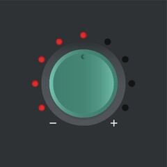 volume knob button