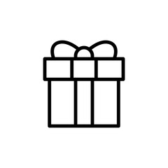 Gift, box, present icon. Simple line, outline vector elements of present icons for ui and ux, website or mobile application