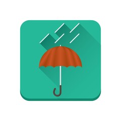 umbrella with raindrops
