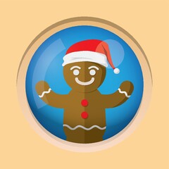 christmas gift button