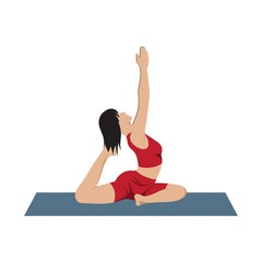 one legged king pigeon asana