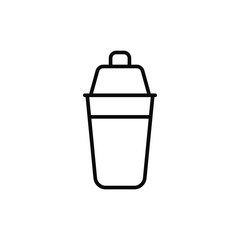 Shaker, restaurant icon. Simple line, outline vector elements of public catering icons for ui and ux, website or mobile application