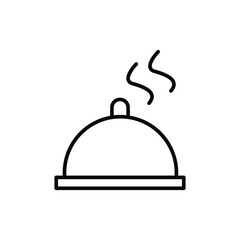 Tray, steam icon. Simple line, outline vector elements of public catering icons for ui and ux, website or mobile application