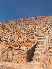 Obraz premium rock staircase in the desert