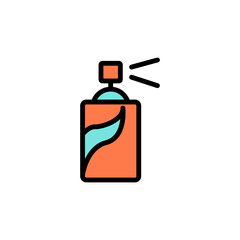 Spray, color, colorful icon. Simple color with outline vector elements of cultural activities icons for ui and ux, website or mobile application