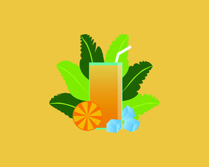Ilustración bebida Frutas