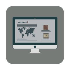 logistic data on computer