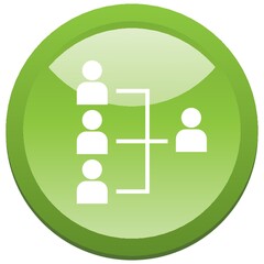 business organization chart button