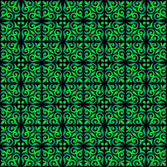 Ornamental seamless repeat tile pattern background