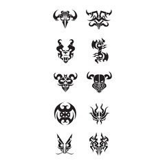 Fototapeta premium collection of tattoo design