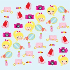 woman accessories background