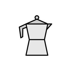 Coffee, jug icon. Simple color with outline vector elements of public catering icons for ui and ux, website or mobile application