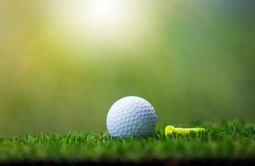 golf ball on green grass