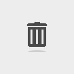 Trash can icon for web and mobile