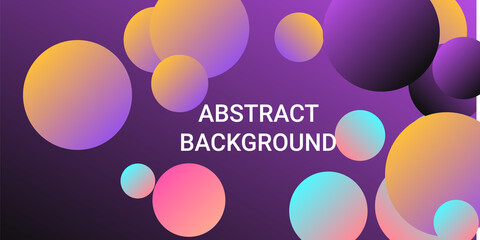 Trendy gradients of balls shapes.