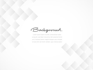 Creative minimal geometric with dynamic shapes abstract white and grey color background use for  template, banner or wallpaper.