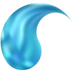 Blurred background in the form of yin or yang.