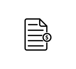 Obraz premium Bill icon vector logo design template