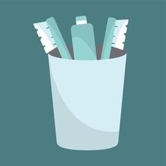 toothbrush with toothpaste